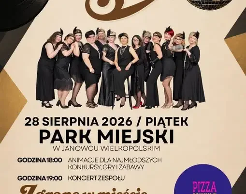 Rodzinny wieczór w Parku Miejskim w Janowcu Wielkopolskim – animacje, koncert i potańcówka