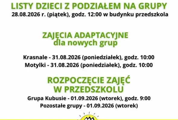 Witajcie w nowym roku szkolnym 2026/2027!