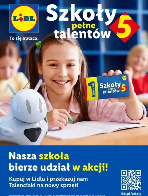Szkoła zbiera Talenciaki w akcji Lidla „Szkoły Pełne Talentów”