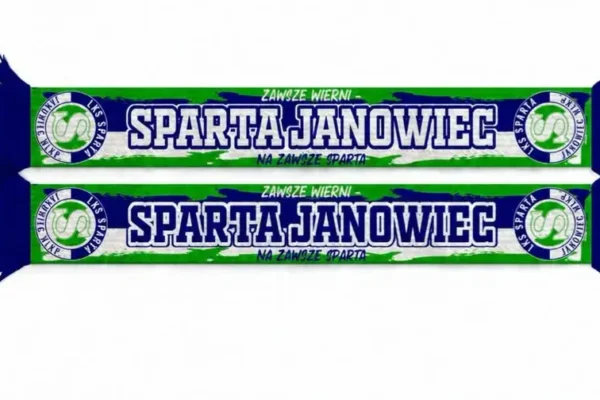 Szalik kibica Sparty Janowiec — wybrano model nr 2. Zamówienia do 26 września