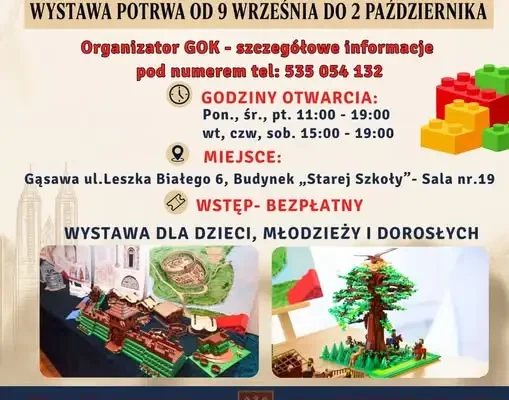 Szlak Piastowski z klocków LEGO – wystawa w Gminie Gasawa