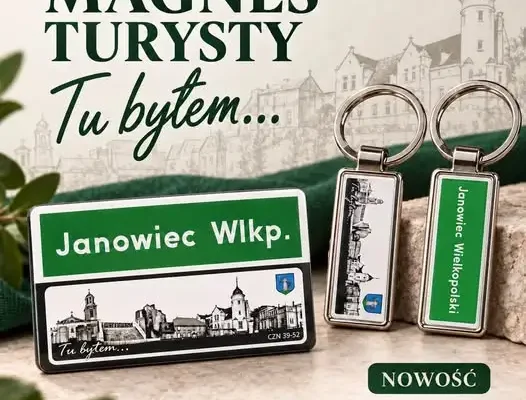 Magnesy i breloki turystyczne z Janowca Wielkopolskiego znów dostępne