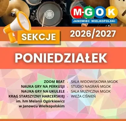 Janowiec Wielkopolski: startuje nowy rok kulturalny 2026/2027 w MGOK