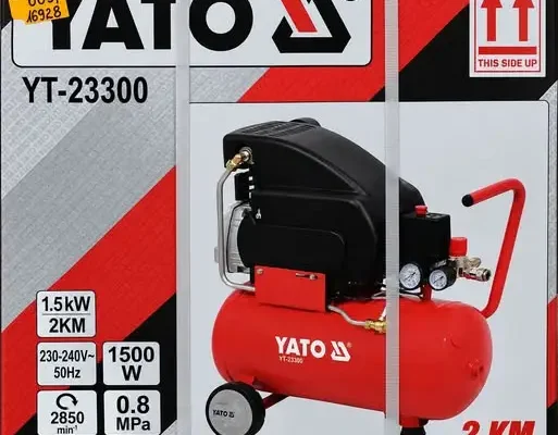 Olejowa przenośna sprężarka powietrza YATO YT-23300 w promocji za 669 zł