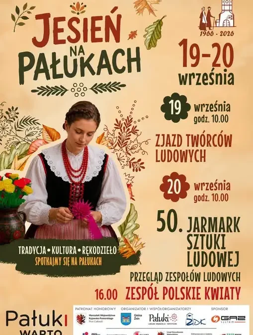 Jesień na Pałukach 2026: Żnin zaprasza na weekend pełen folkloru i rękodzieła