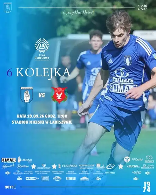 Noteć Łabiszyn kontra Orzeł Służewo – zapowiedź meczu V ligi