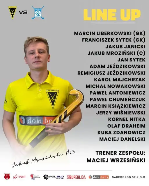 Skład hokeistów na mecz z Enea AZS AWF Poznań w II kolejce Hokej Superliga