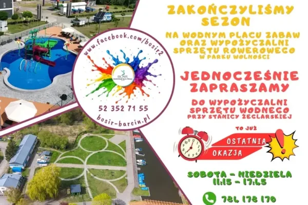 Ostatni weekend sezonu wodnego przy Stanicy Żeglarskiej w Barcinie