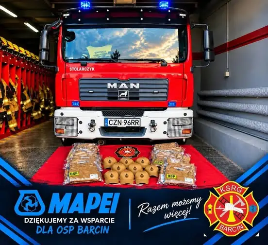 MAPEI Polska wspiera strażaków z OSP Barcin