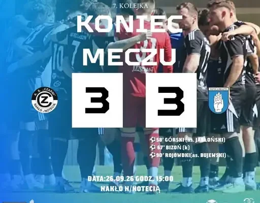 Noteć Łabiszyn wraca z Nakła nad Notecią z punktem. Piąty mecz bez porażki