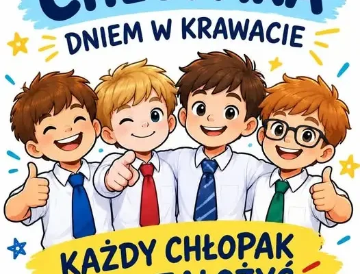 Dzień Chłopaka w krawacie – wyjątkowa akcja w Szkole Podstawowej nr 1 w Barcinie