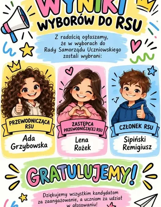 Wybory do Rady Samorządu Uczniowskiego w Szkole Podstawowej nr 1 w Barcinie rozstrzygnięte
