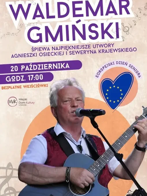Europejski Dzień Seniora w Barcinie – koncert z piosenkami Osieckiej i Krajewskiego
