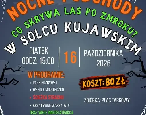 Nocne podchody w Solcu Kujawskim – zaproszenie dla dzieci i młodzieży