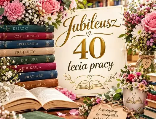 40 lat pracy i 35 lat w bibliotece – jubileusz Pani Dyrektor Aliny Rogowej