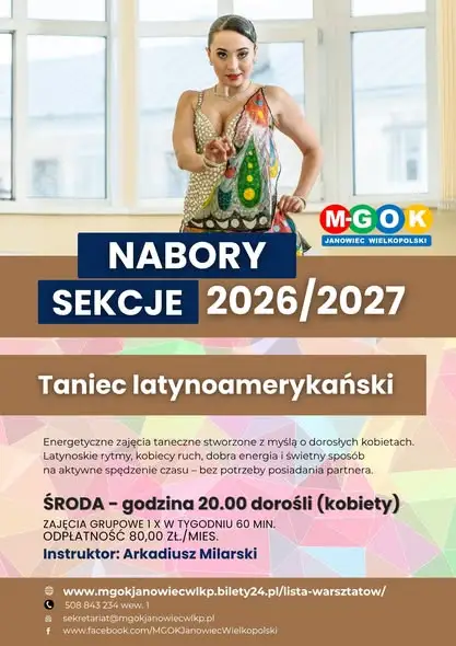Janowiec Wielkopolski: nabór uzupełniający do sekcji tanecznych w MGOK