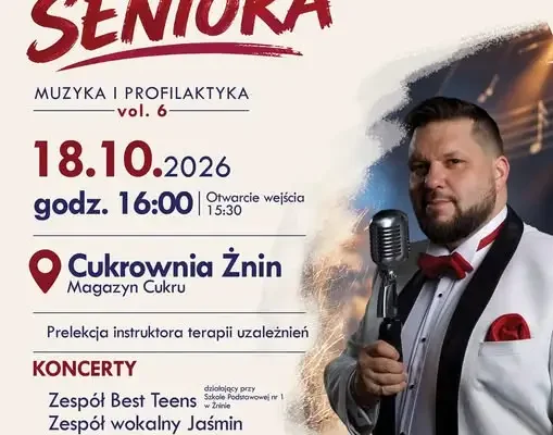 Żniński Dzień Seniora powraca. Szósta edycja z muzyką i profilaktyką