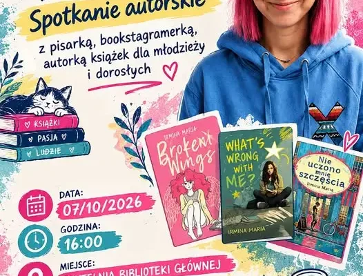 Spotkanie autorskie z Irminą Marią w bibliotece w Barcinie