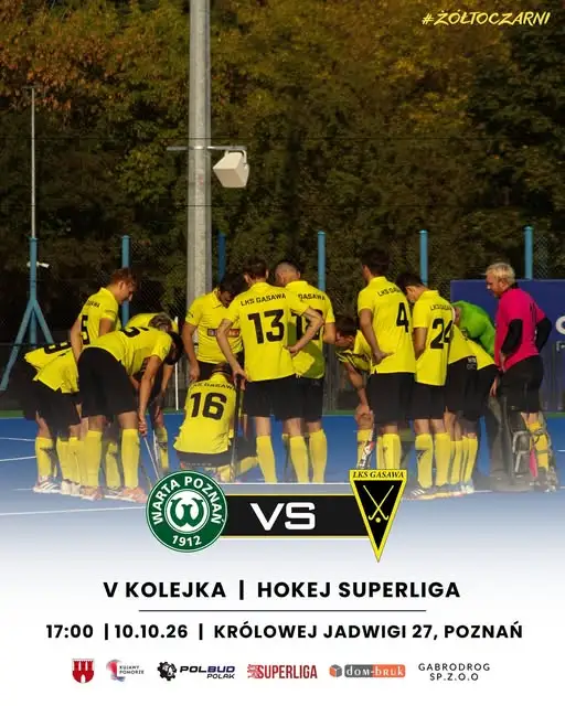 LKS Gąsawa zagra na wyjeździe z liderem Hokej Superligi – KS Wartą Poznań