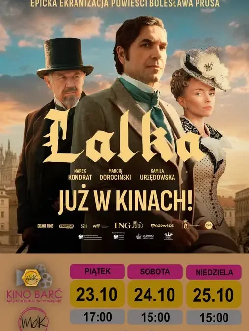 „Lalka” Bolesława Prusa w kinowej odsłonie – seanse w Barcinie