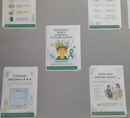 Światowy Dzień Zdrowia Psychicznego – szkolna akcja przy gazetkach