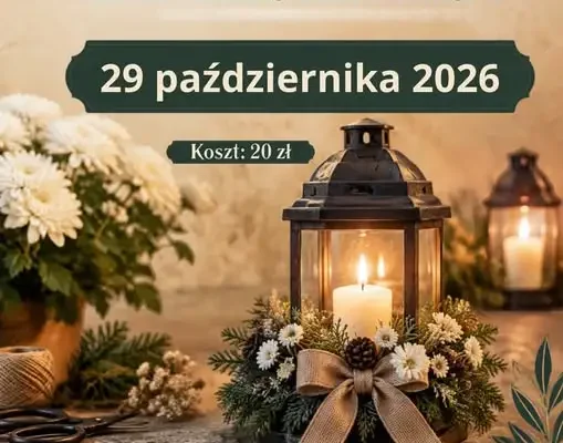 Warsztaty rękodzielnicze w Gąsawie: stroiki na Wszystkich Świętych