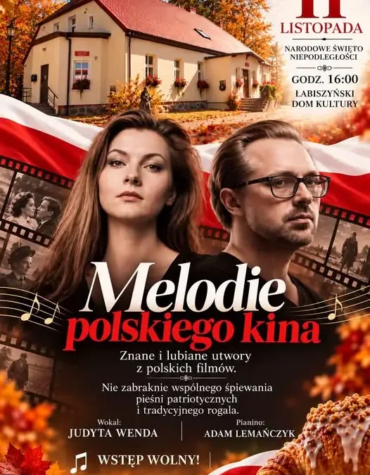 Melodie polskiego kina w Łabiszynie – koncert z okazji Święta Niepodległości