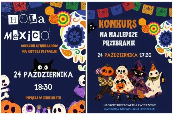 Hola Mexico i Wieczór Strachów na barcińskiej pływalni – już w sobotę!