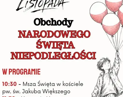 Barcin zaprasza na obchody Święta Niepodległości 11 listopada