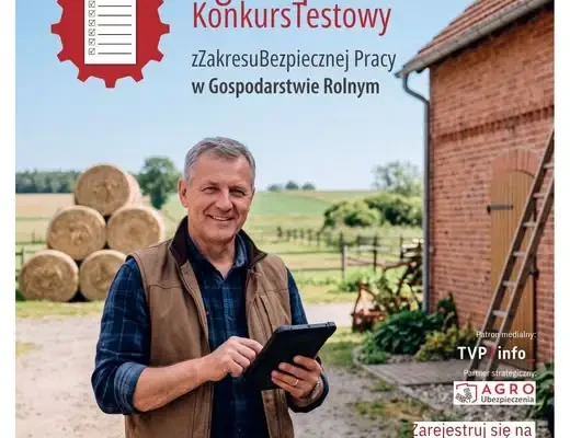 KRUS ogłasza VII Ogólnopolski Konkurs Testowy „Rola rolnika, by upadku unikał”