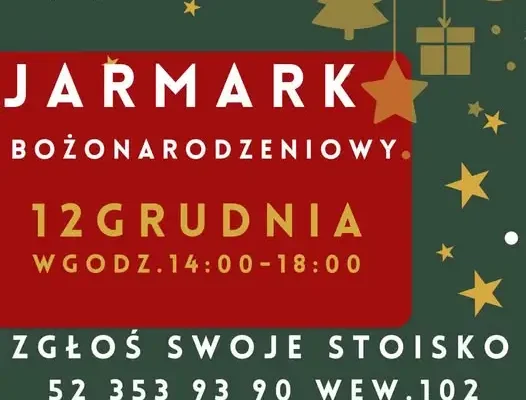 Barcin: nabór wystawców na Jarmark Bożonarodzeniowy 2026