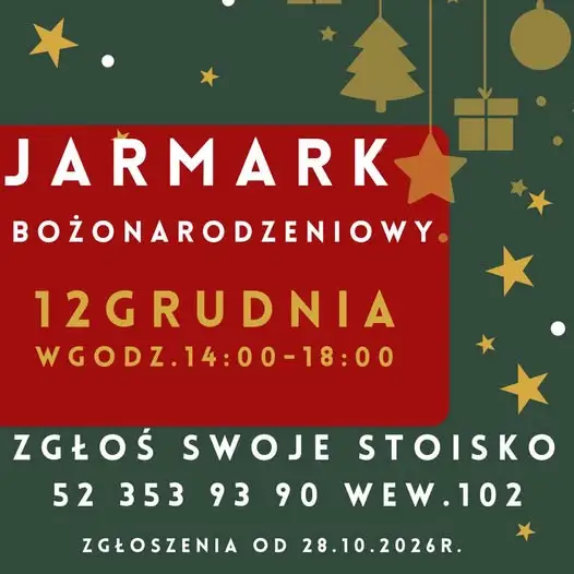 Barcin: nabór wystawców na Jarmark Bożonarodzeniowy 2026