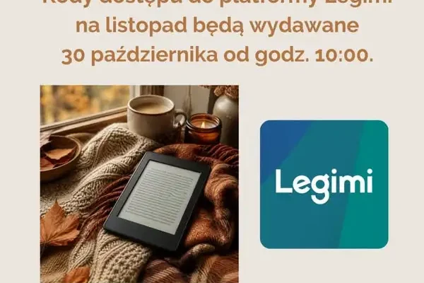 Kody Legimi na listopad – odbiór startuje w piątek 30 października