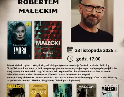Robert Małecki spotka się z czytelnikami w Łabiszynie