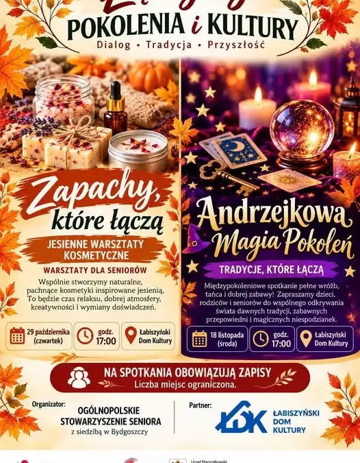 Łabiszyn łączy pokolenia: warsztaty kosmetyczne i andrzejkowa magia w Domu Kultury